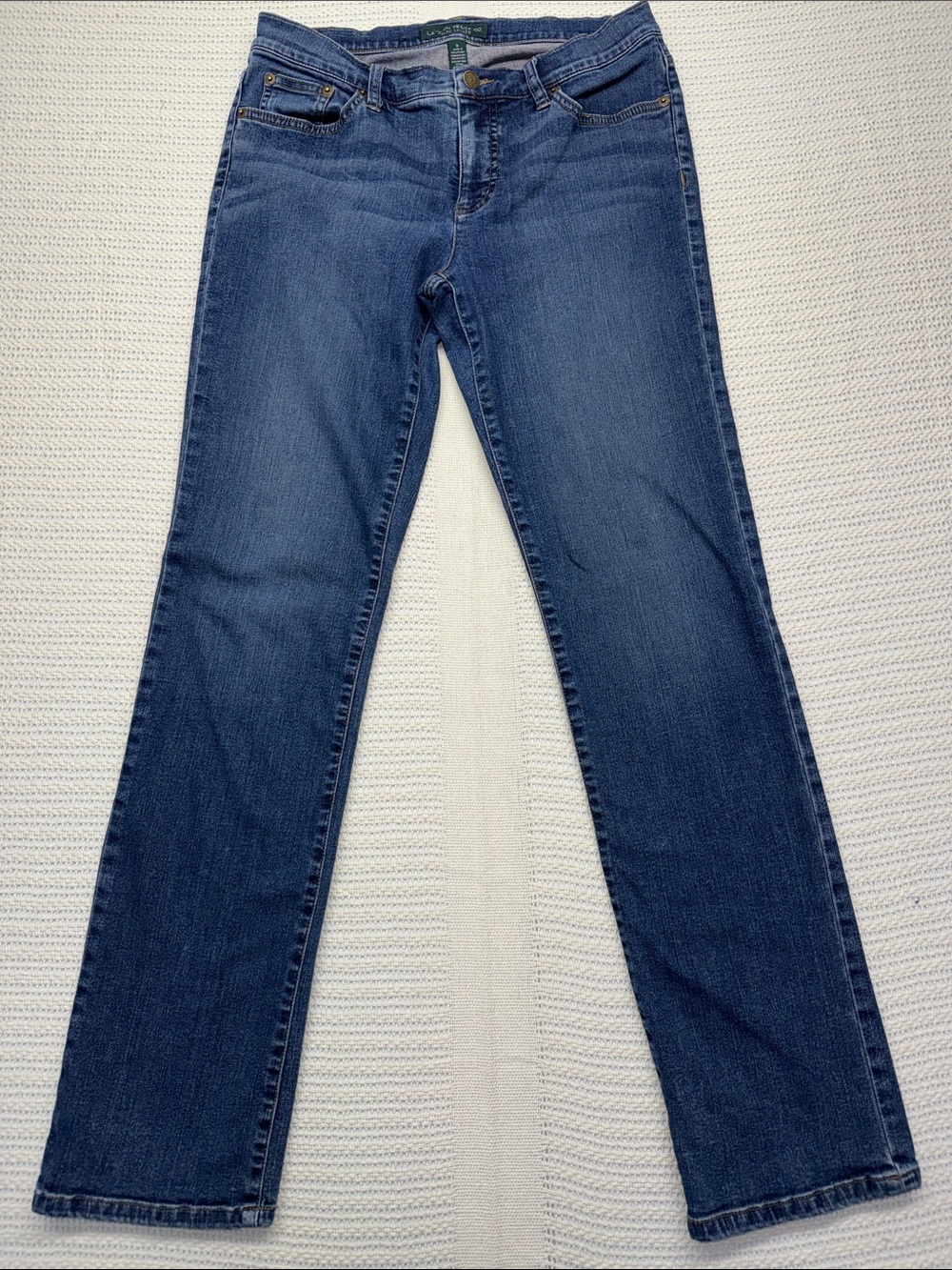 Ralph Lauren Straight Leg Jeans in Dark Blue Wash